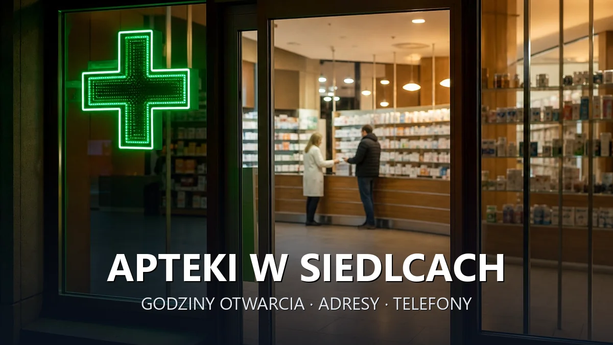 Apteki w Siedlcach - godziny otwarcia i dyżury