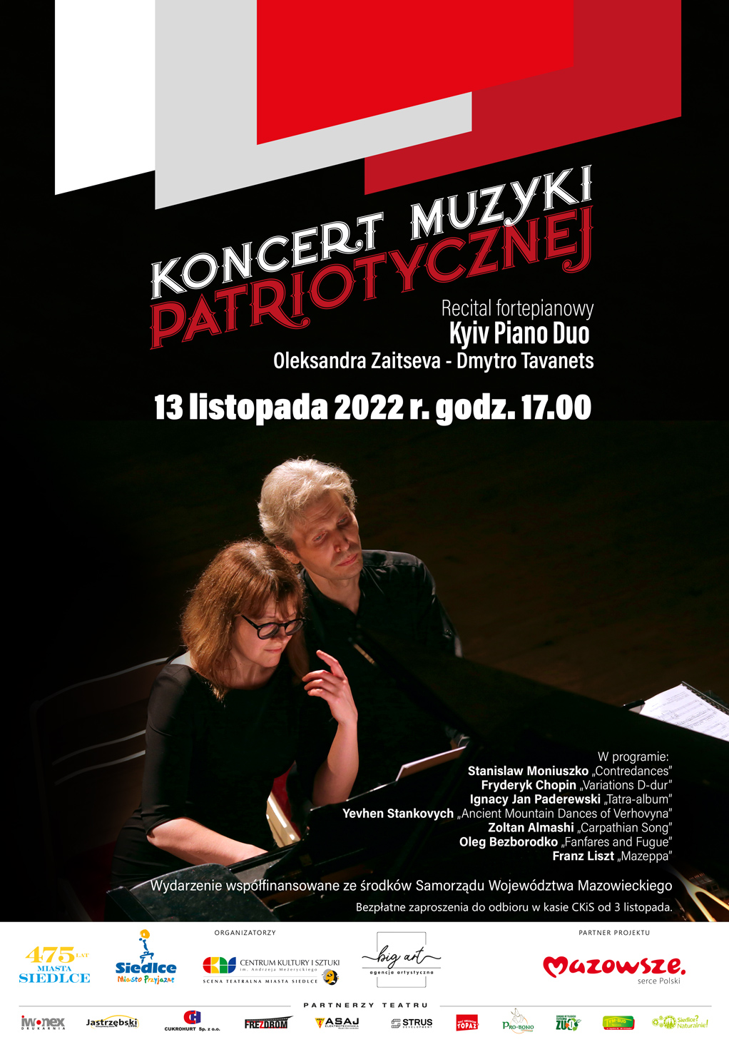 UM Siedlce: Koncert muzyki patriotycznej