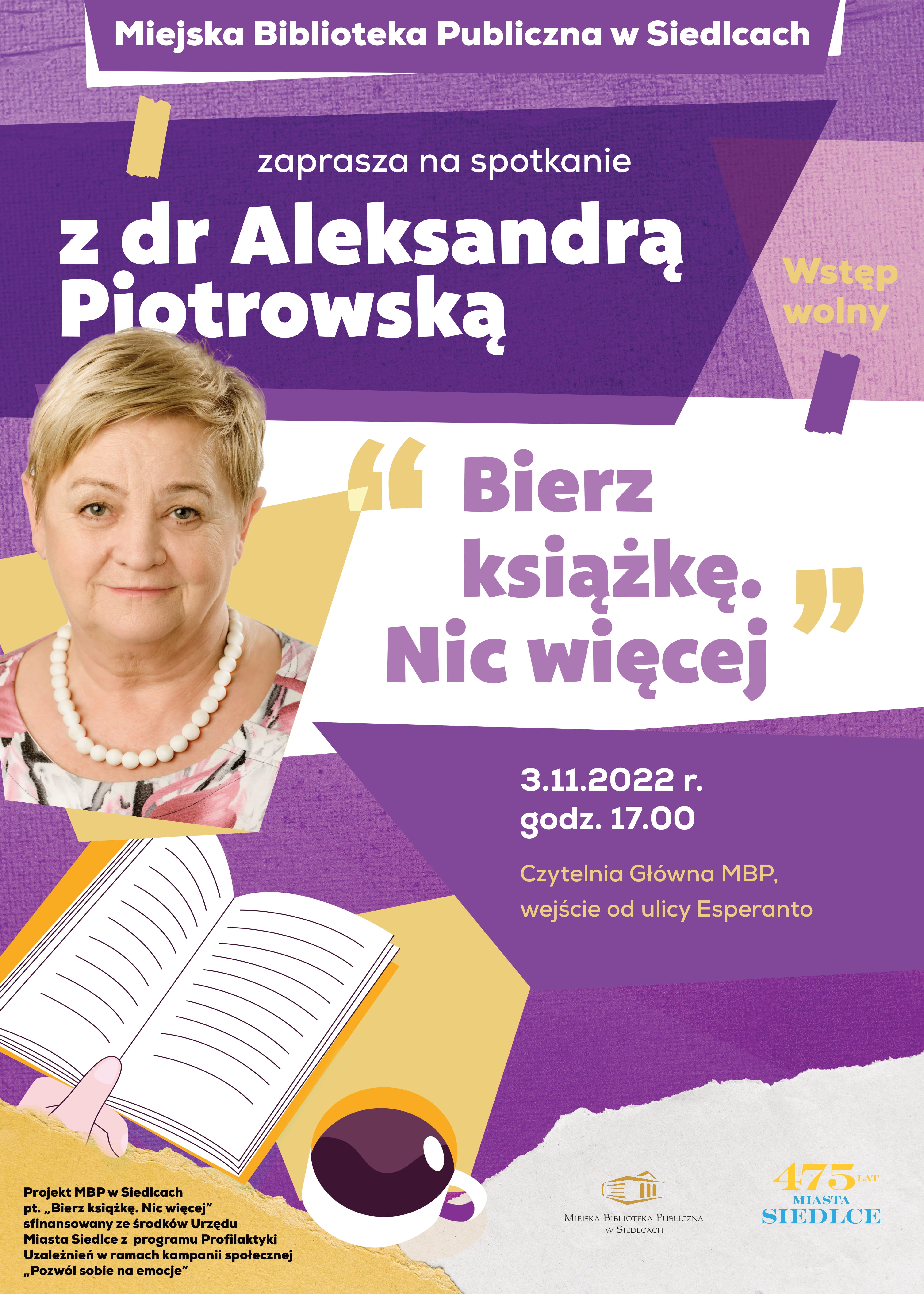 UM Siedlce: Spotkanie z dr Aleksandrą Piotrowską