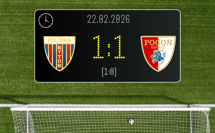 [PIŁKA NOŻNA] Polonia Bytom – Pogoń Siedlce 1:1 – Remis w walce o punkty w Betclic 1. lidze