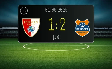 [PIŁKA NOŻNA] Pogoń Siedlce – Bruk-Bet Termalica Nieciecza 1:2 w Betclic 1. lidze – bolesna końcówka w Siedlcach