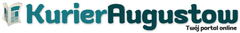 Banner serwisu kurieraugustow.pl z lokalnymi wydarzeniami