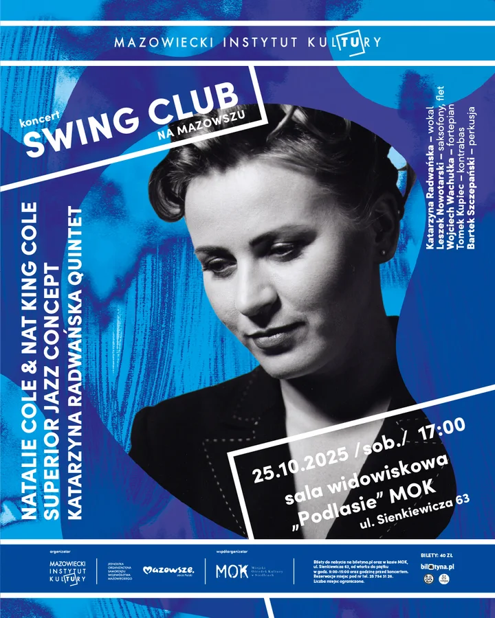 Swing Club na Mazowszu – koncert Katarzyna Radwańska Quintet „Natalie Cole & Nat King Cole Superior Jazz Concept” 🎷🎶