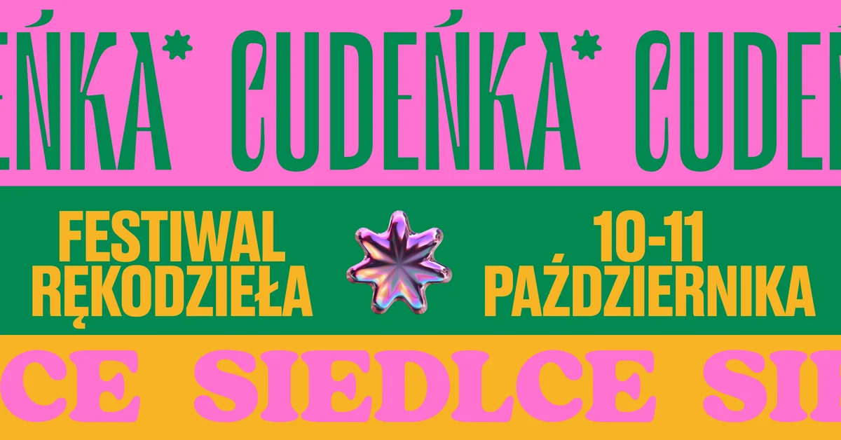 Grafika promocyjna wydarzenia Festiwal Rękodzieła Cudeńka: Siedlce 2026
