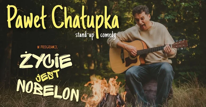 Grafika promocyjna wydarzenia Paweł Chałupka — Życie jest nobelon: nowy program stand-up w Siedlcach