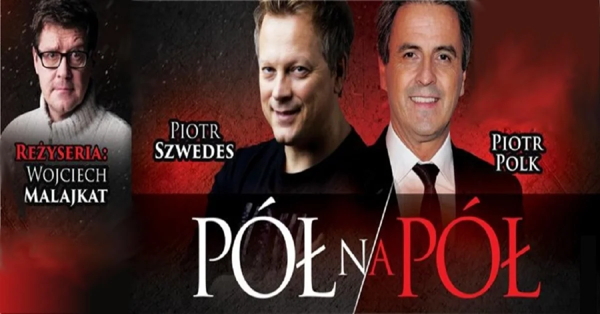 Grafika promocyjna wydarzenia Siedlce: Pół na pół – czarna komedia