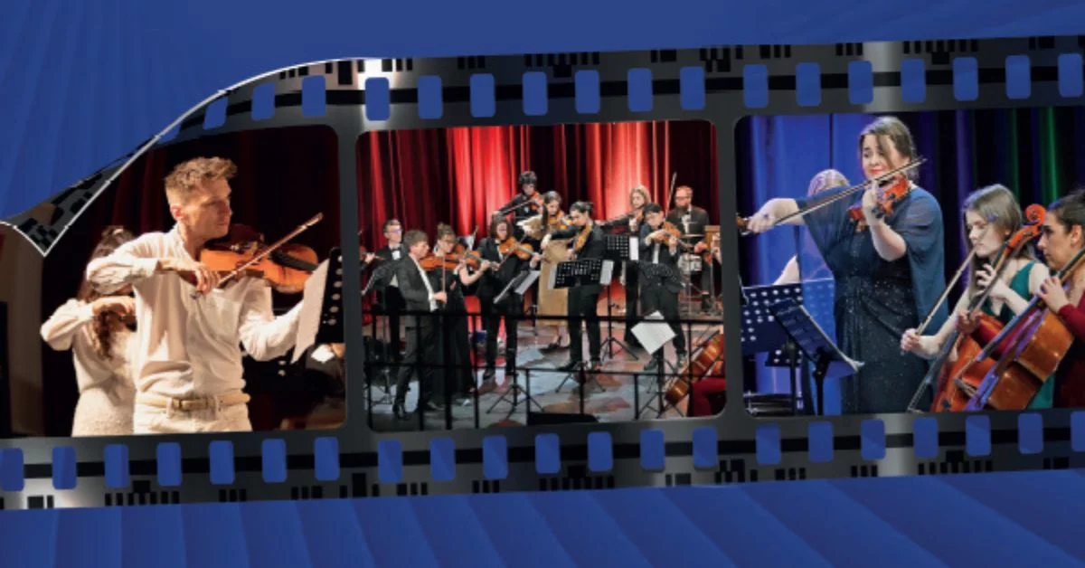 Grafika promocyjna wydarzenia Wielka Gala Muzyki Filmowej w Siedlcach – koncert Orkiestry Kameralnej Aleksandria