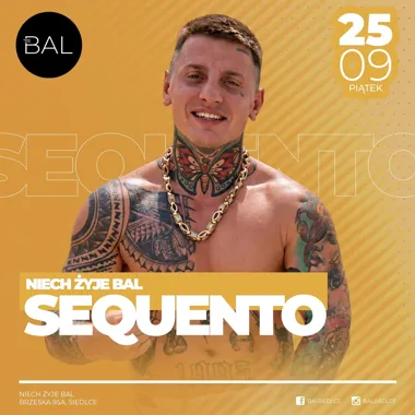 Grafika promocyjna wydarzenia SEQUENTO: bal w Siedlcach