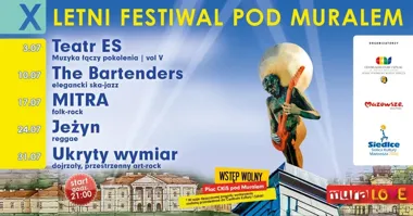 Grafika promocyjna wydarzenia muraLOVE - X Letni Festiwal pod Muralem: koncerty