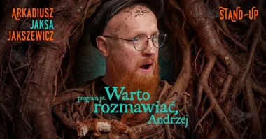Grafika promocyjna wydarzenia Arek JAKSA w Siedlcach: wieczór stand-upu