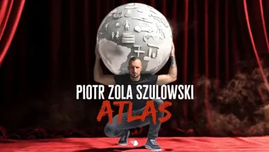 Grafika promocyjna wydarzenia Piotr ZOLA Szulowski z programem „ATLAS” w Siedlcach