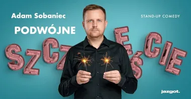 Grafika promocyjna wydarzenia Stand-up: Adam Sobaniec — Podwójne Szczęście w Siedlcach