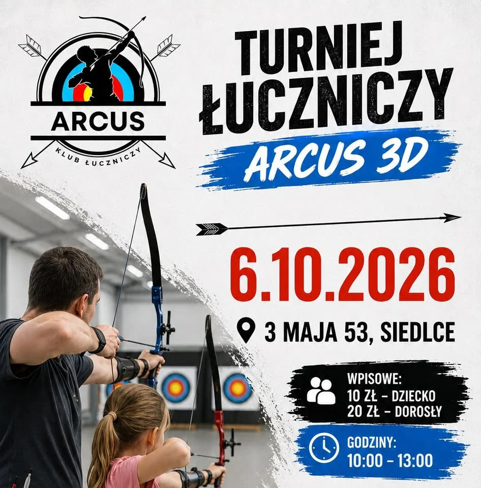 Grafika promocyjna wydarzenia Wyzwanie Łucznika – turniej dla początkujących