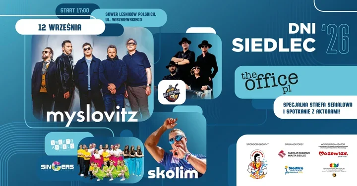 Siedlce zagrają głośno - Myslovitz, Skolim i serialowe biuro na scenie
