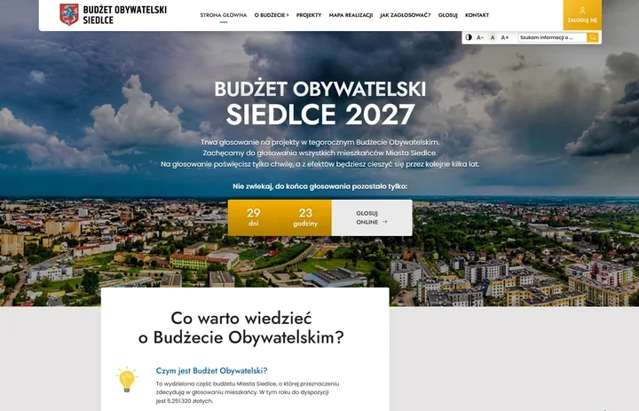 46 projektów walczy o 5,25 mln zł w siedleckim Budżecie Obywatelskim