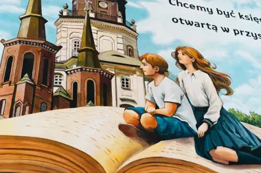 Mural na ścianie „Szóstki” zapowiada potrójny jubileusz szkoły