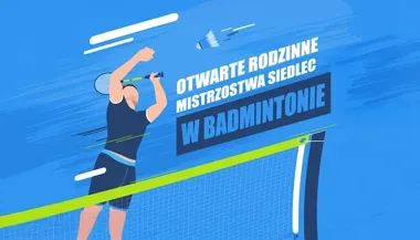 Rodzinny turniej badmintona w szkolnej sali – zabawa dla dzieci i rodziców