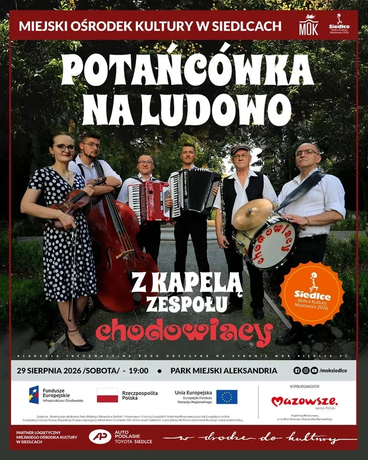 Park Aleksandria zatańczy po ludowemu z kapelą „Chodowiacy”