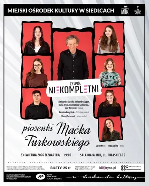 Siedlce usłyszą Piosenki Maćka Turkowskiego w kameralnym wieczorze