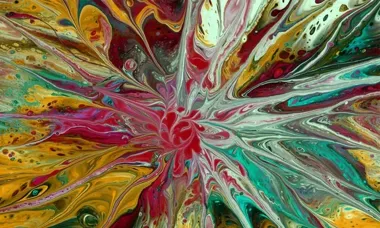 Farba płynie sama - w Siedlcach pokażą obrazy z techniki pouring