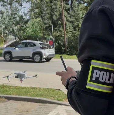 Policyjny dron nad Siedlcami. 39 wykroczeń i siedem spraw w sądzie