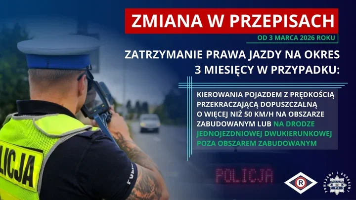 Prawo jazdy może zniknąć - 3 miesiące za 50 km/h, hulajnogi tylko od 13 lat