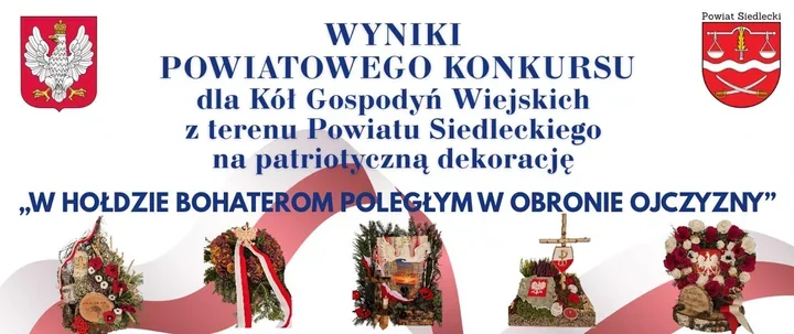 27 patriotycznych dekoracji w konkursie powiatu siedleckiego. Znamy zwycięskie KGW