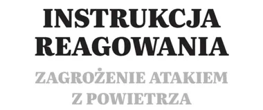 Atak z powietrza. Nowa instrukcja pokazuje, gdzie szukać schronienia