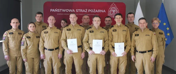 Komendant mianował trzech oficerów - nowe kierownictwo KM PSP w Siedlcach